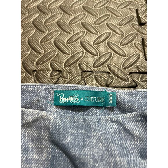 Daughters of Culture Soul Patch Leggings Blue Geometric Athletic Womens XS/S - Picture 2 of 6